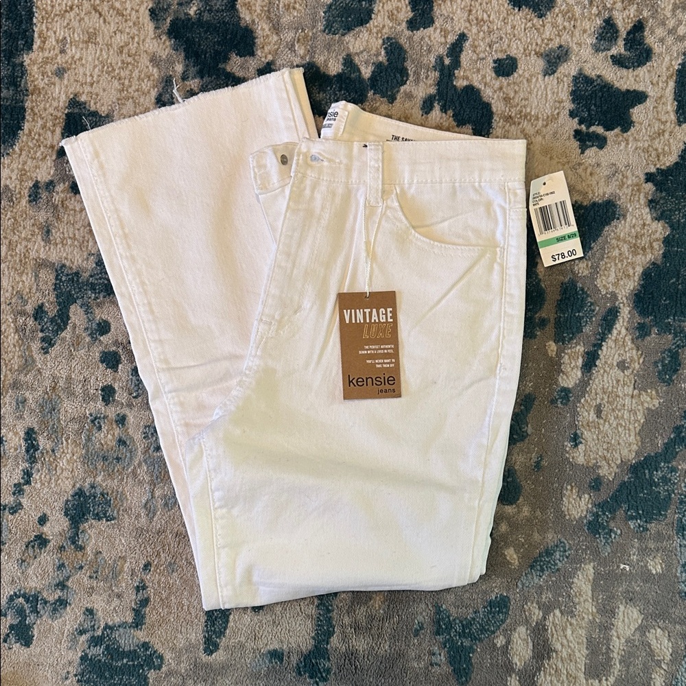 Kensie The Savannah high rise flare crop Women's Jeans